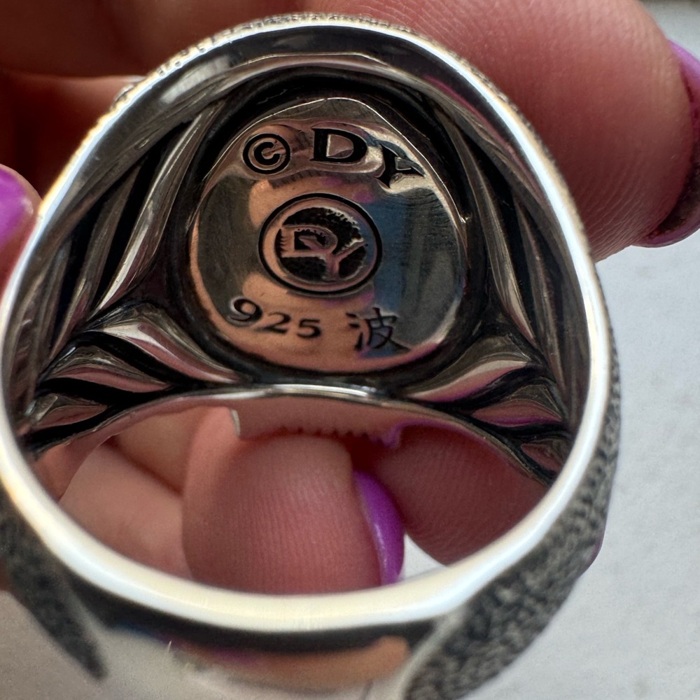 ✨ David Yurman Skull Sterling Silver Ring | Size 11 ✨ - Picture 6 of 7